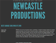 Tablet Screenshot of newcastleproductions.com.au